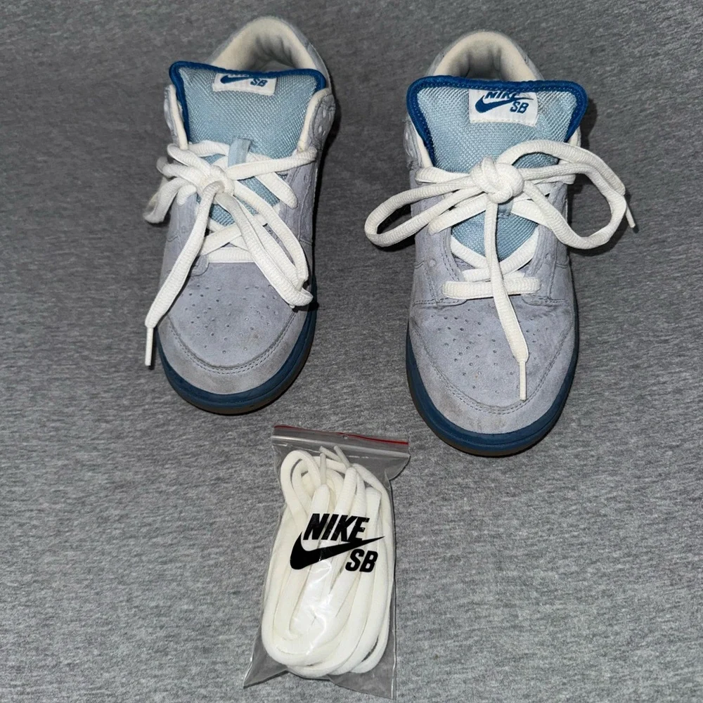 Nike Dunk Low Pro SB Boarder Blue & White Size 6 - Picture 2 of 10
